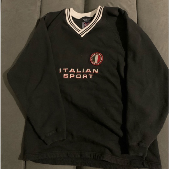 Y2K Italian Sport Sweatshirt - Picture 1 of 4